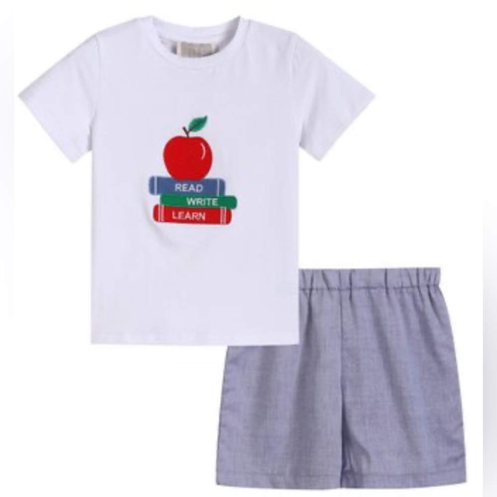 Lil Cactus appliqué school set size 6 NWT